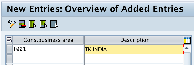 Maintain consolidation business area in SAP