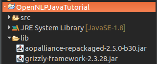 How to setup OpenNLP Java Project - Lib Folder - Tutorialkart