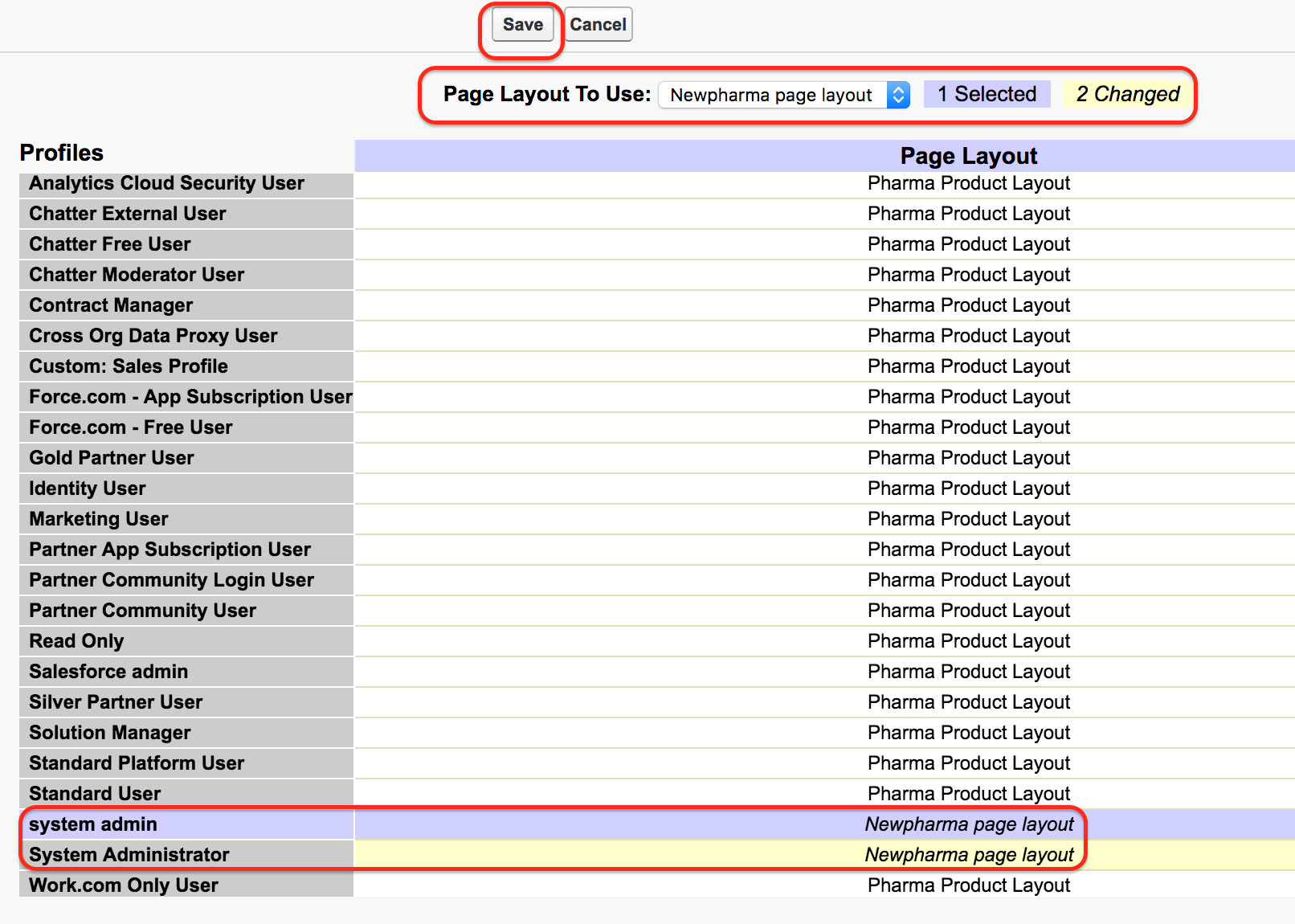 custom Page Layout in Salesforce