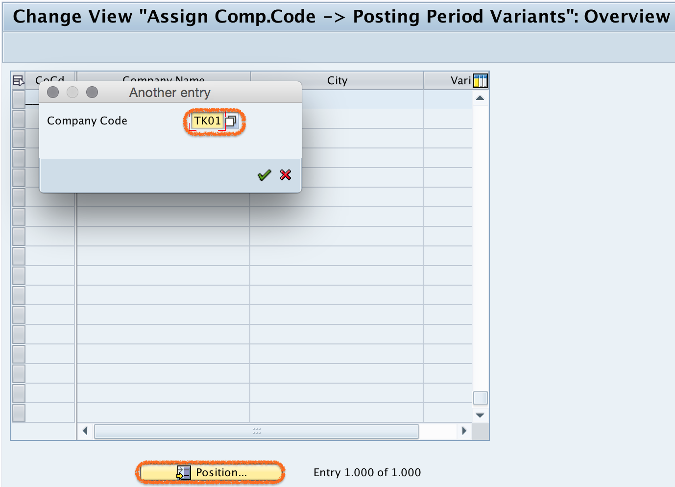 Assign Variants to Company Code in SAP