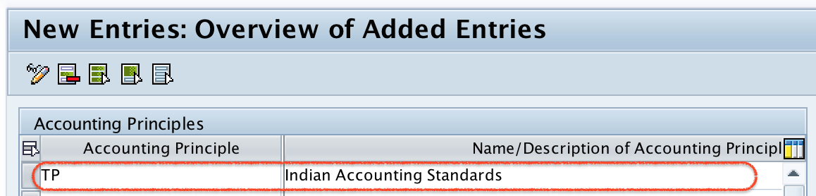 Define Accounting Accounting Principles in SAP
