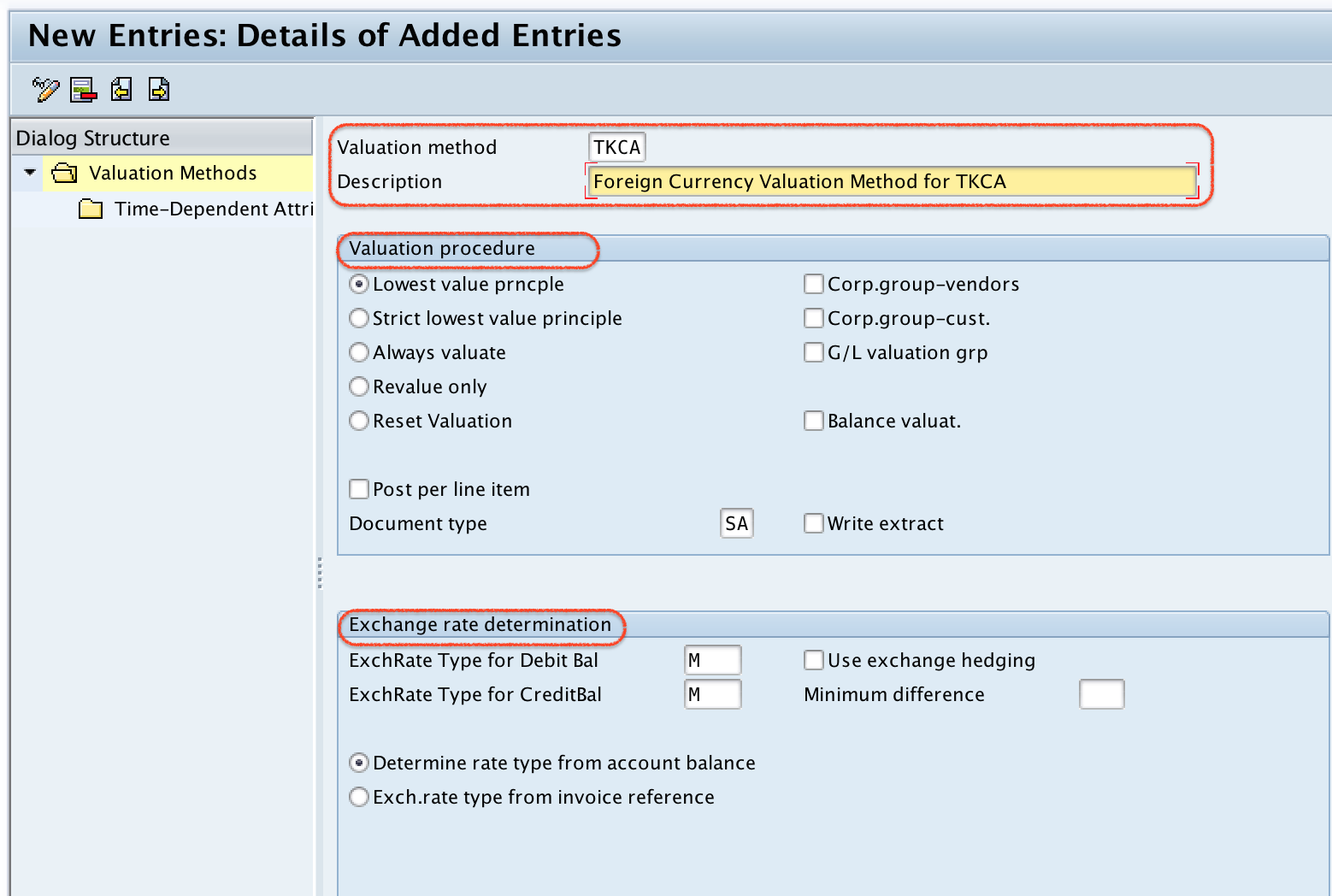 Define Foreign Currency Valuation Method in SAP