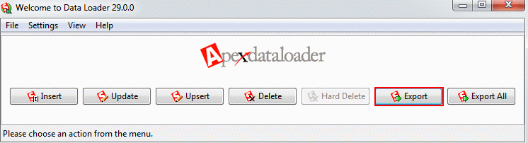 Deleting and Exporting Records using Data Loader Salesforce