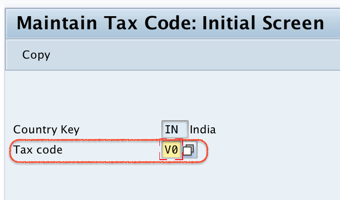 Maintain Tax Code SAP