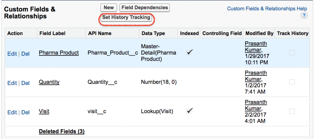 how to enable field history tracking in salesforce