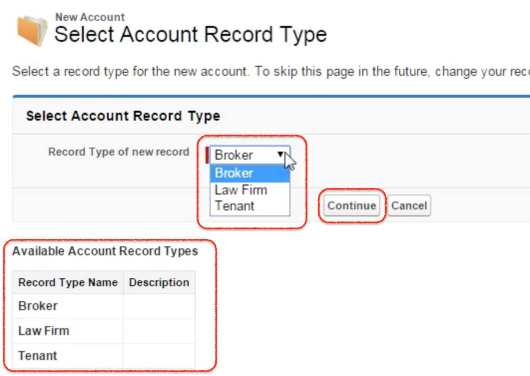 how to check record type assignment salesforce