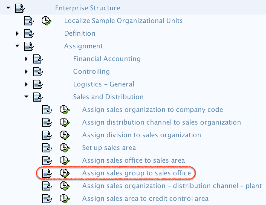 Assign Sales Group to Sales Office path