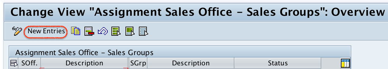 assignment sales office -- sales group overview