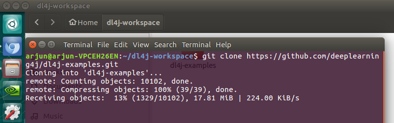 Clone dl4j-examples from Git - setup environment for Deep learning with Deeplearning4j - Machine Learning Tutorials - www.tutorialkart.com