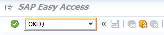 SAP transaction code OKEQ