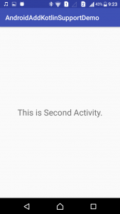 Android Application SecondActivity - www.tutorialkart.com