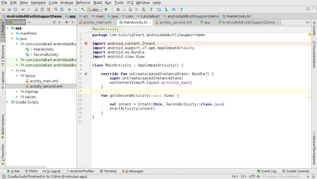 All Java Files converted to Kotlin Files - Convert Java Files in Android Application to Kotlin Files or Classes - Kotlin Tutorial - www.tutorialkart.com