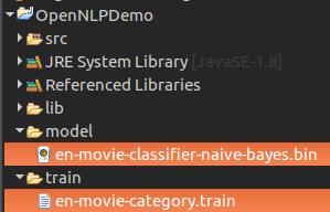 Location of Training file and Model file - Training of Document Categorizer using Naive Bayes Algorithm in OpenNLP - www.tutorialkart.com