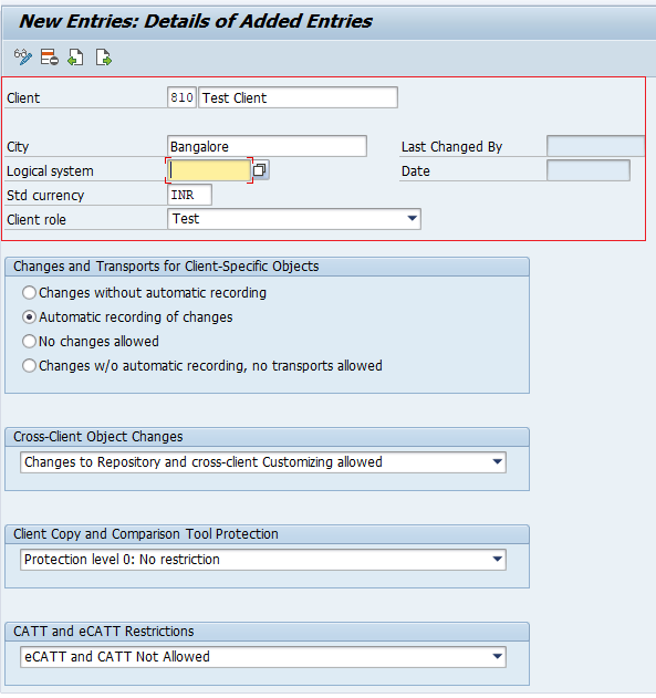 How to Create New Client in SAP