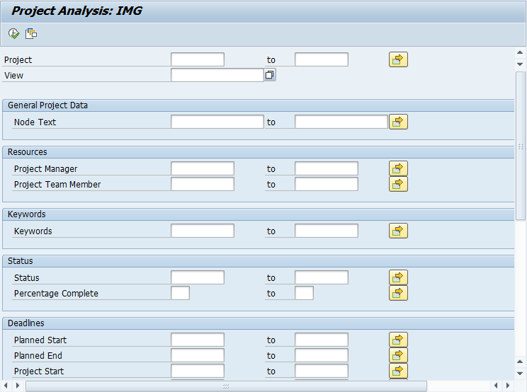 SAP SPRO Project Analysis