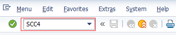 SAP Transaction code SCC4