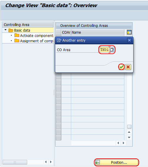 SAP controlling area basic date