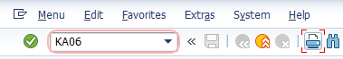 SAP transaction code KA06
