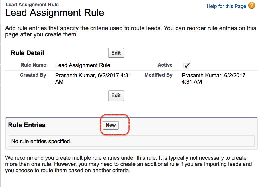 lead assignment rules not working