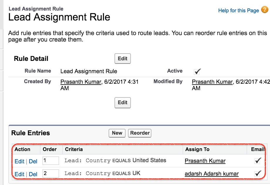 how to apply lead assignment rule in salesforce