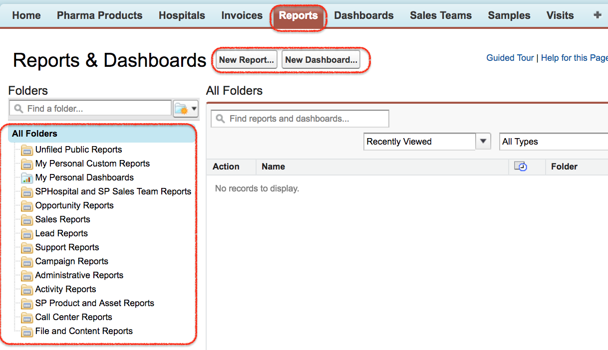 Salesforce Report builder