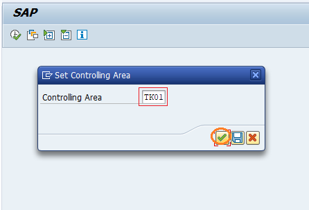 Set controlling area for CO settings