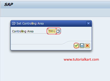 controlling area for cost element group