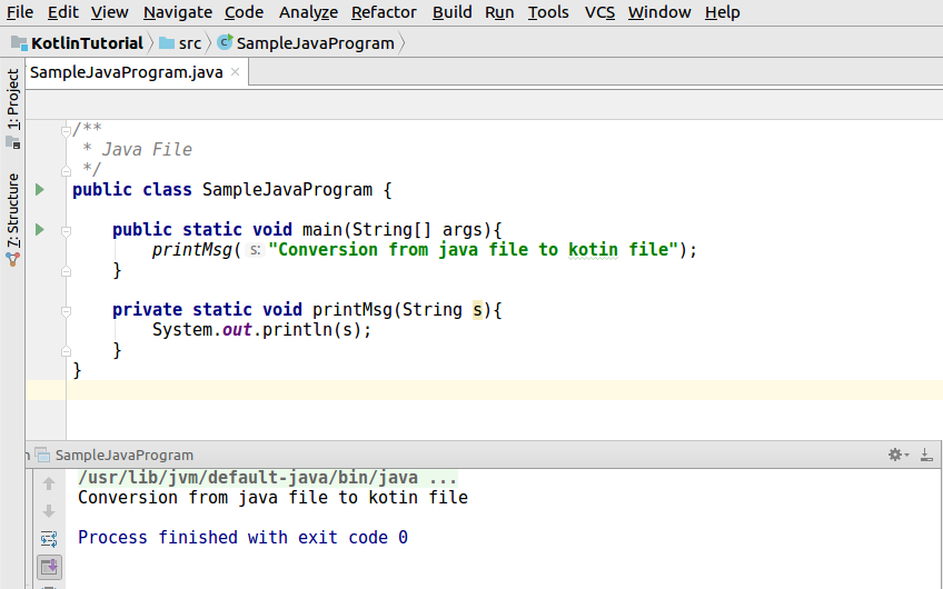 convert java to kotlin