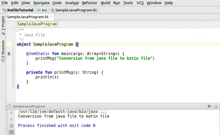 How to convert Java File to Kotlin File