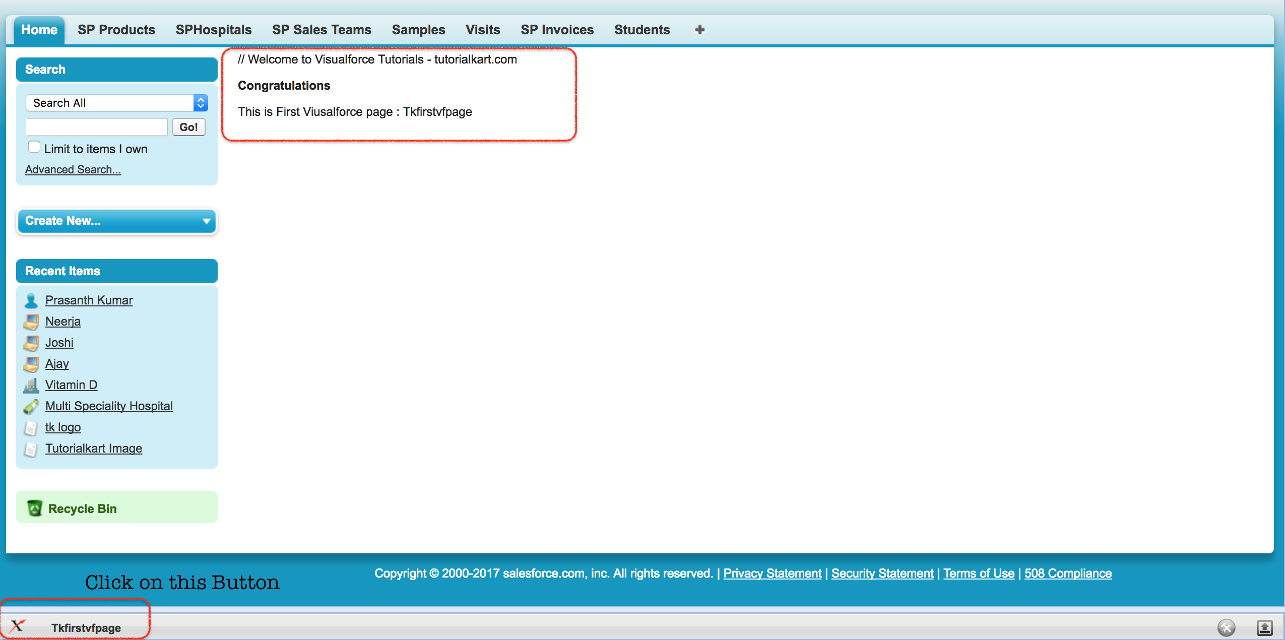 VisuALFORCE PAGE