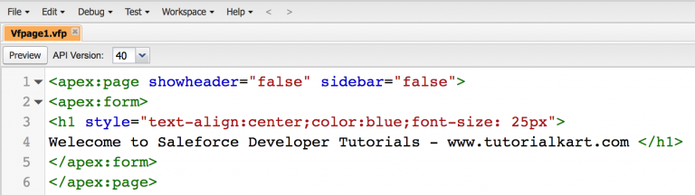 How to use Salesforce Developer Console? - TutorialKart
