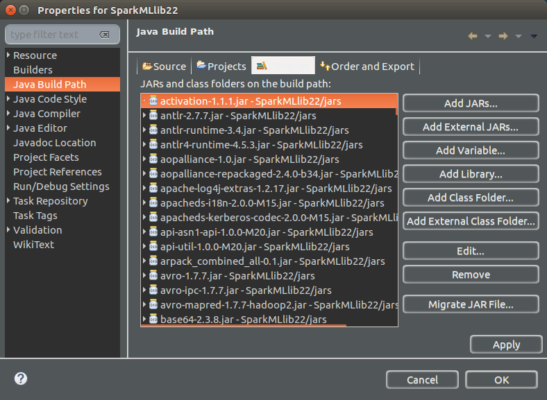 Add jars to build path - Apache Spark Tutorial - www.tutorialkart.com