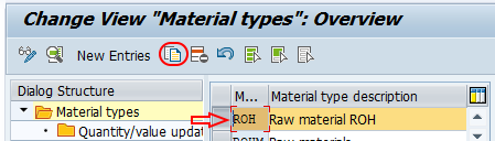 change view material types