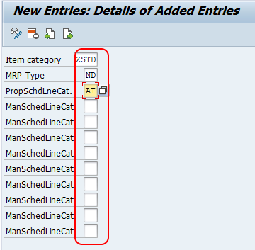 Assign Schedule Line Categories in SAP