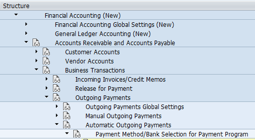 Automatic Payment Program SAP path