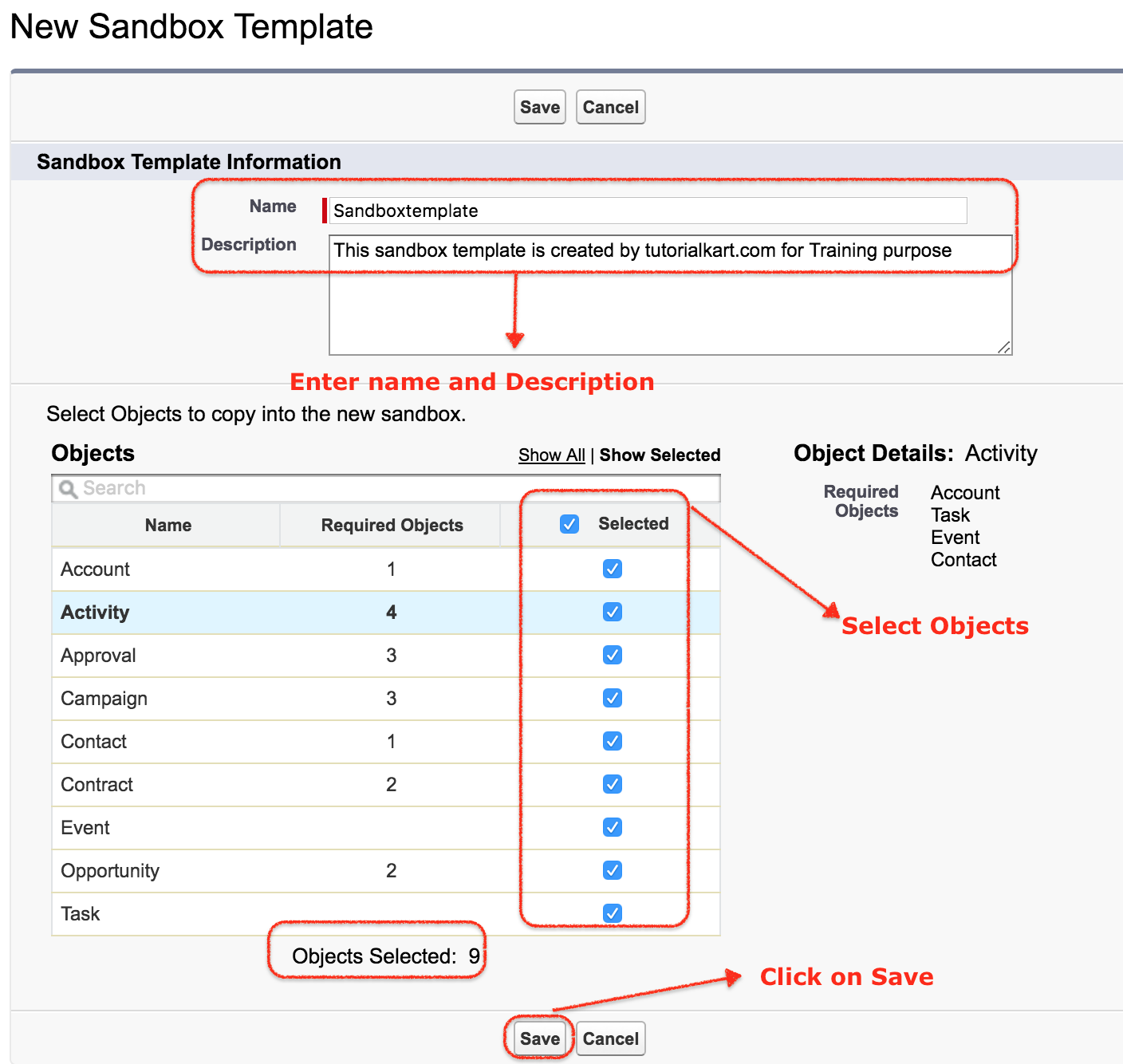 How to Create Salesforce Sandbox Template