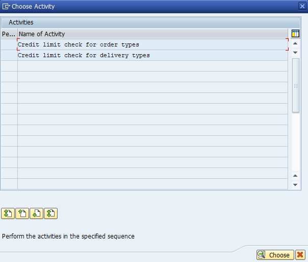 Credit limit check for order types and delivery types SAP