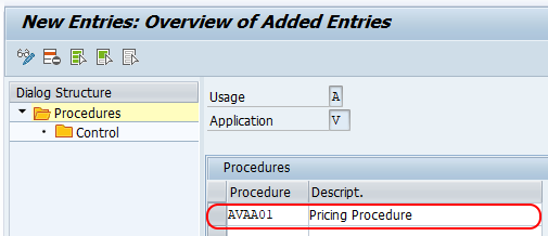 Define Pricing Procedure in SAP SD