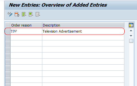 Define sales order reasons in SAP SD