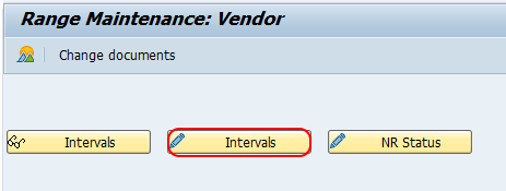 Range maintenance vendor SAP