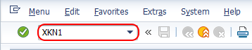 SAP Transaction code XKN1