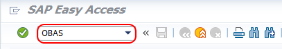 SAP transaction code OBAS
