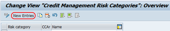 credit management risk categories SAP