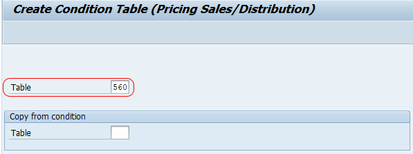 define condition tables in SAP