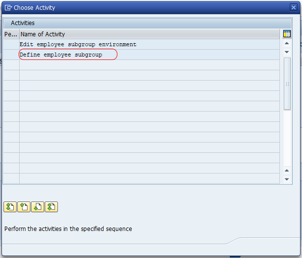 define employee subgroup in SAP