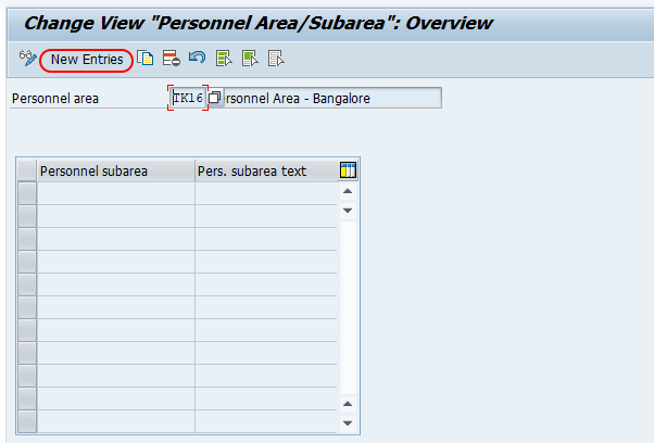 personnel area - personnel subarea SAP