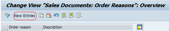 sales document order reasons in SAP