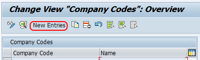 set up company codes for APP SAP