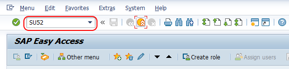user parameters SAP tcode