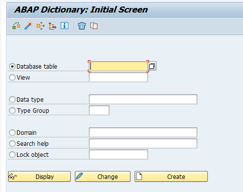 ABAP Workbench - Data dictionary